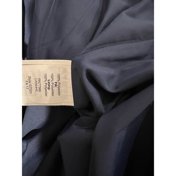 J Crew Quilted Full Zip Puffer Vest Size Medium Womens Dark Navy Blue Outdoor XL - Picture 4 of 4